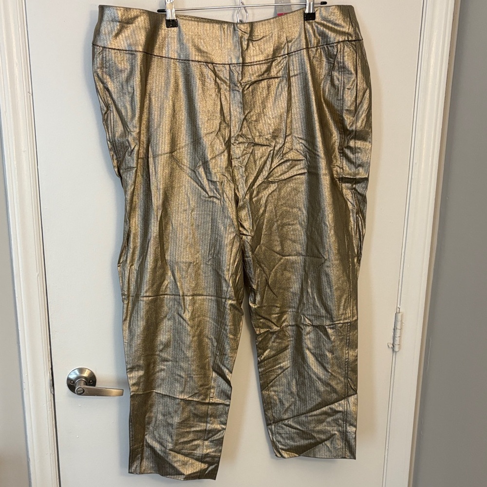 Ashley Stewart Gold Women's Pants